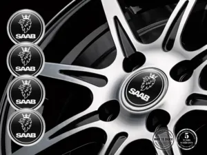 Saab Decalcomania Cerchi Edizione Etichette Epox Pregiate